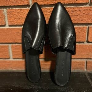 Jenni Kayne Black Leather Mules